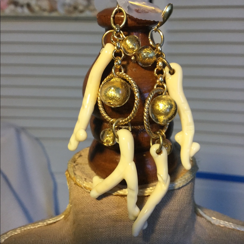 Murano glass/vermeil earrings these are much prettier in person. Murano, Italy.